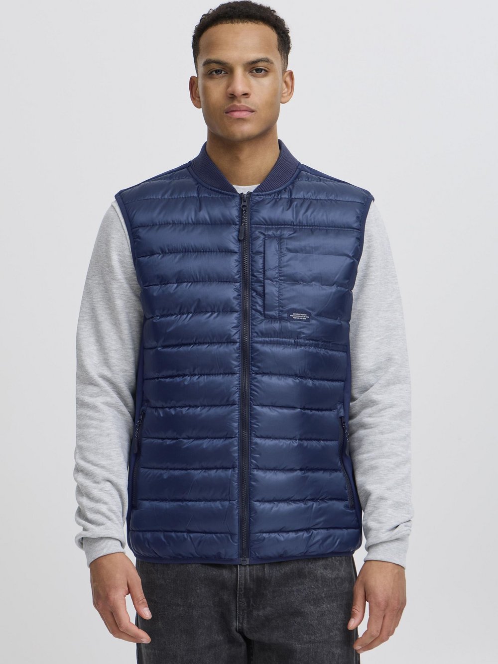 BLEND Steppweste Herren blau, S