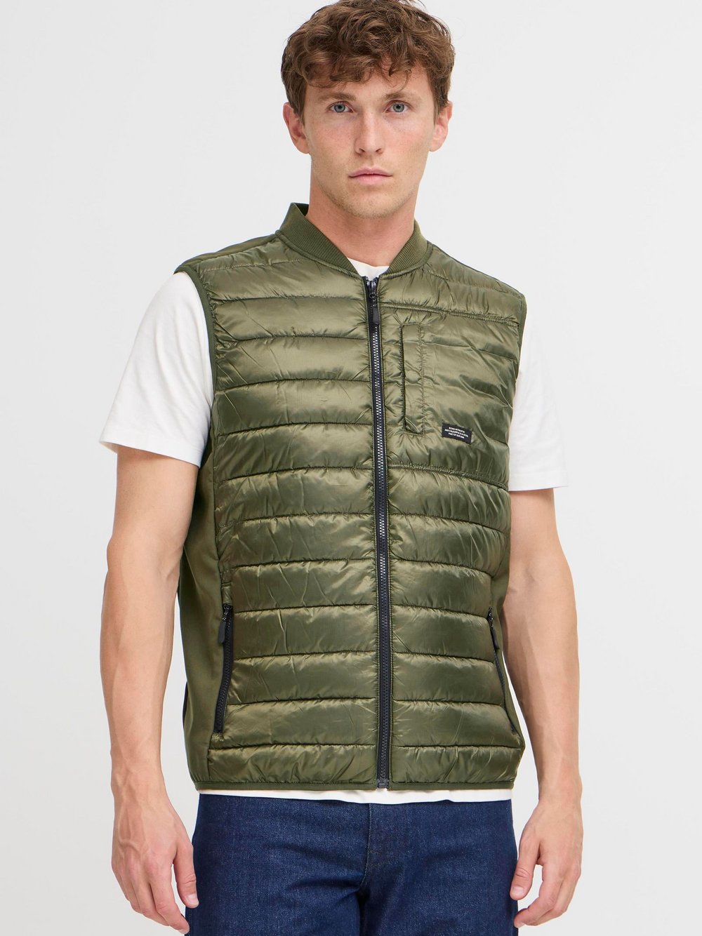 BLEND Steppweste Herren grün, XXL