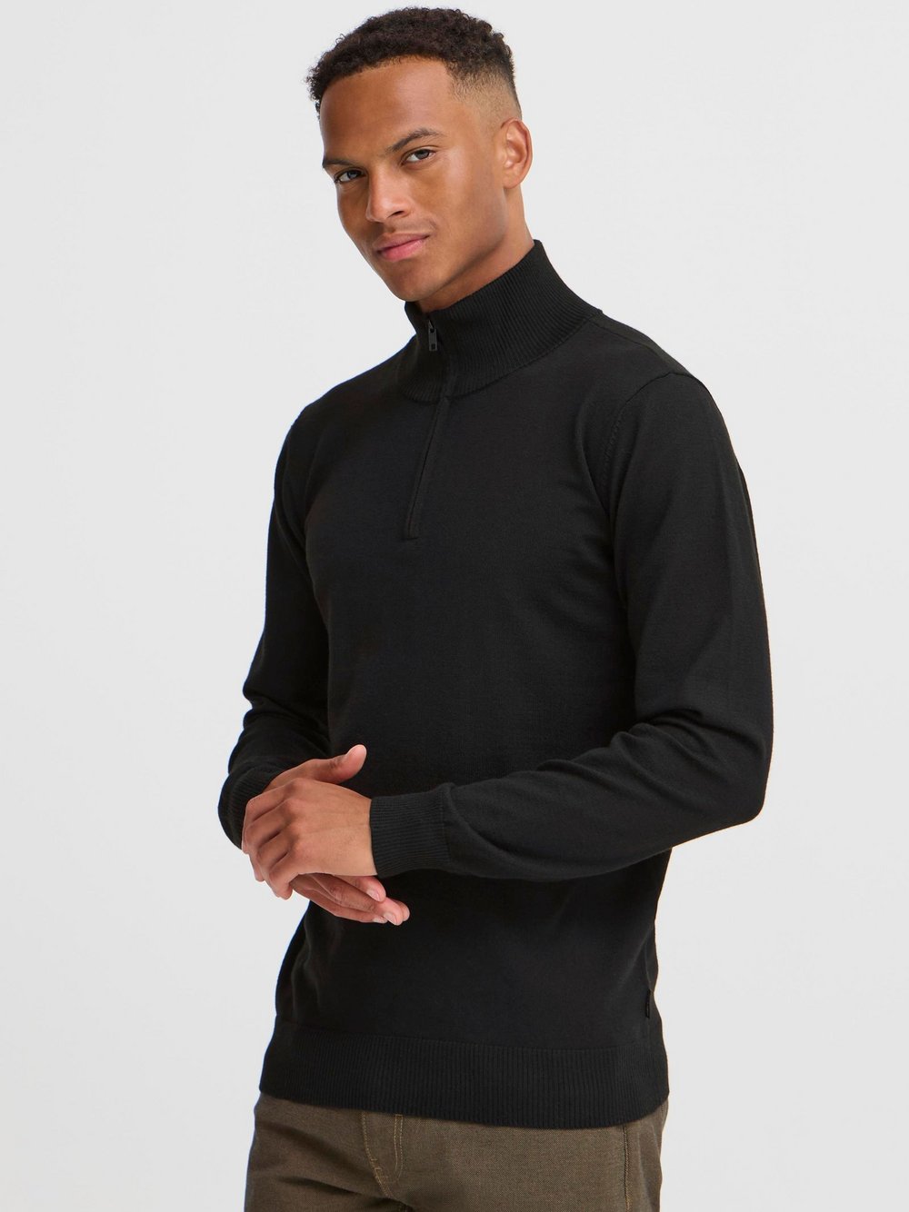 BLEND Troyer Herren schwarz meliert, M