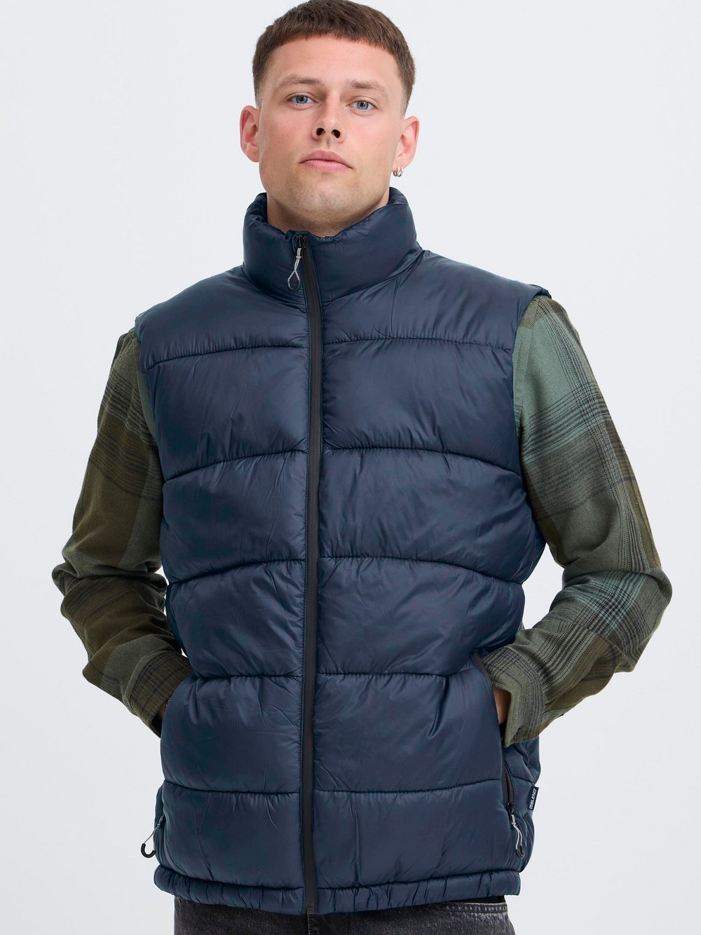 BLEND Steppweste Herren blau, L