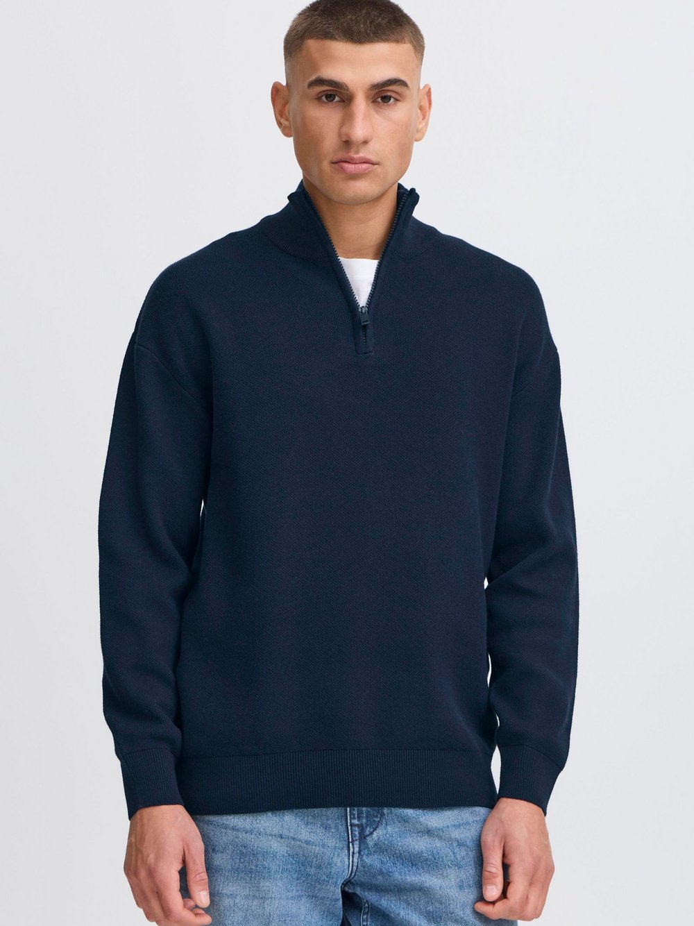 Solid Troyer Herren Baumwolle blau, L