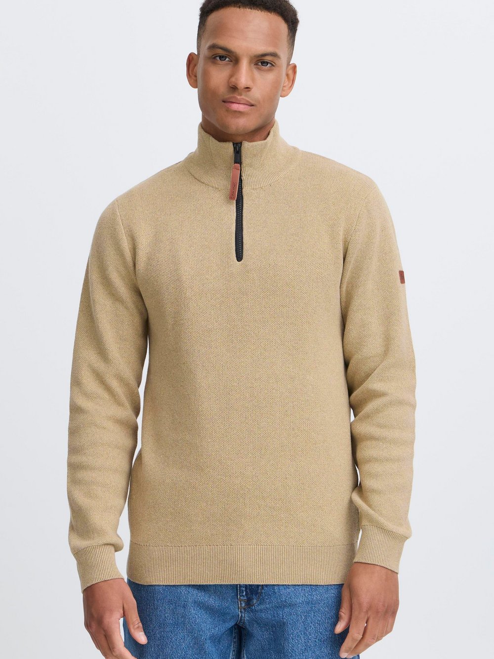 BLEND Troyer Herren Baumwolle beige, S