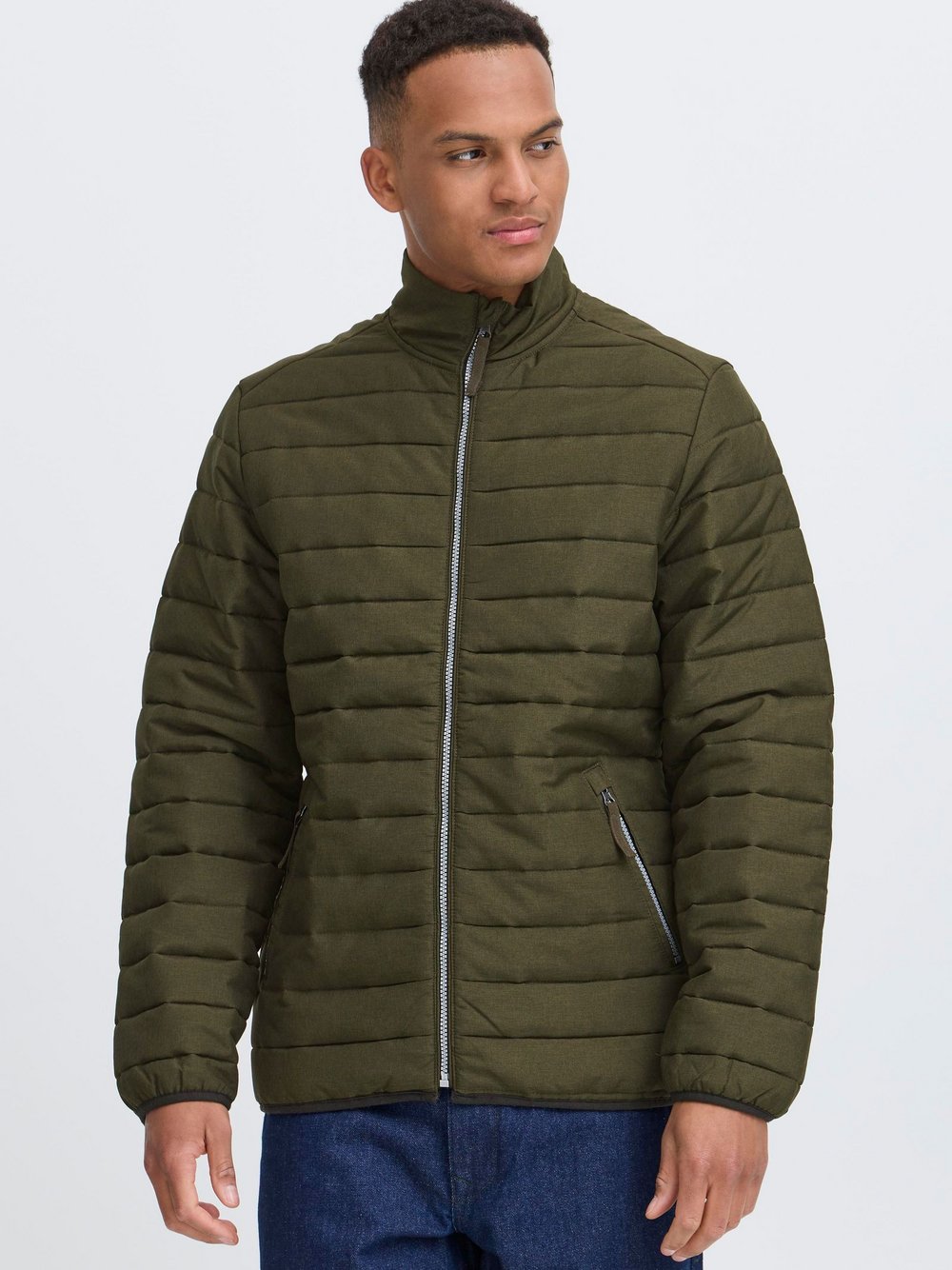 BLEND Steppjacke Herren grün meliert, M