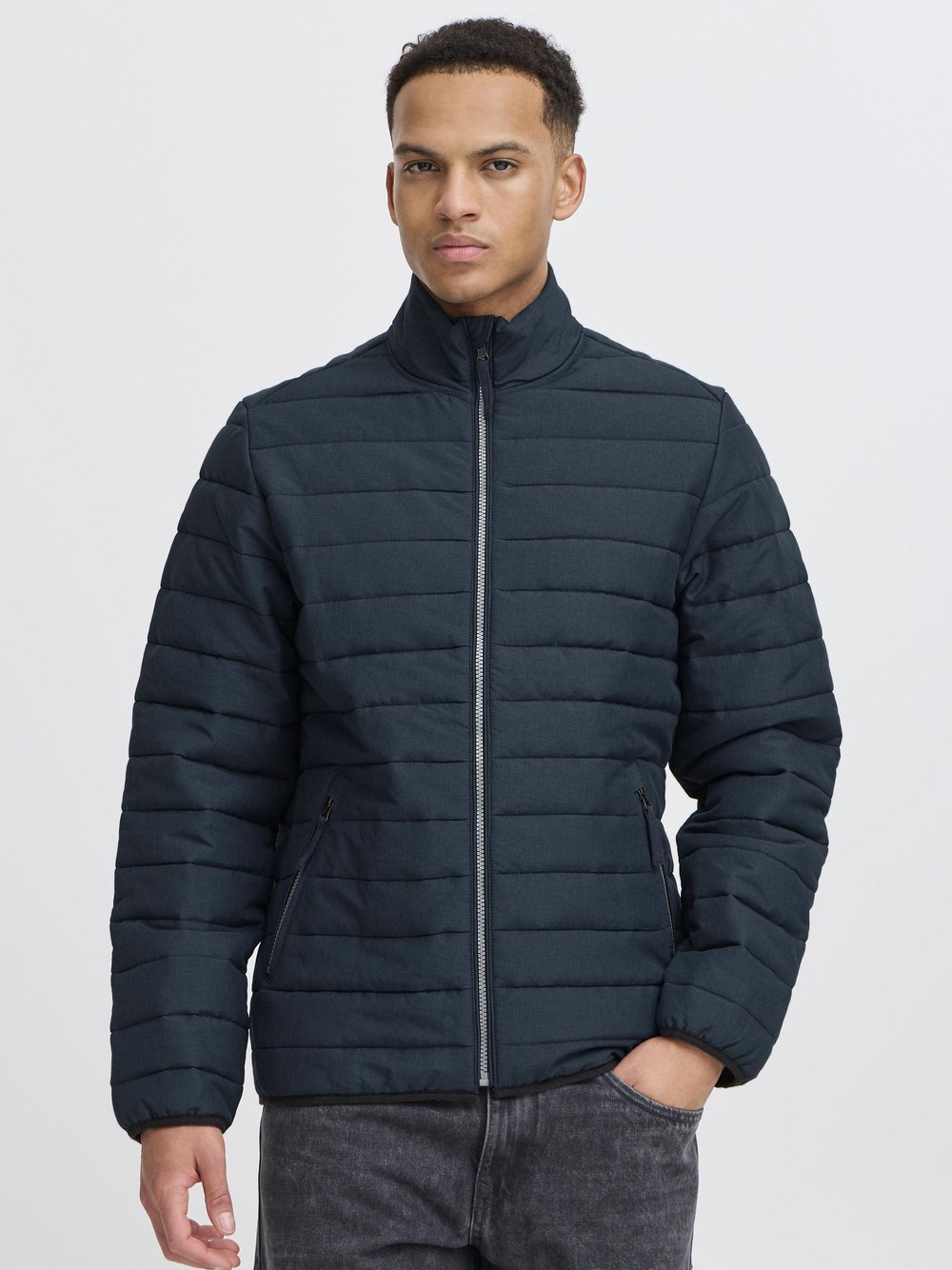 BLEND Steppjacke Herren blau meliert, L