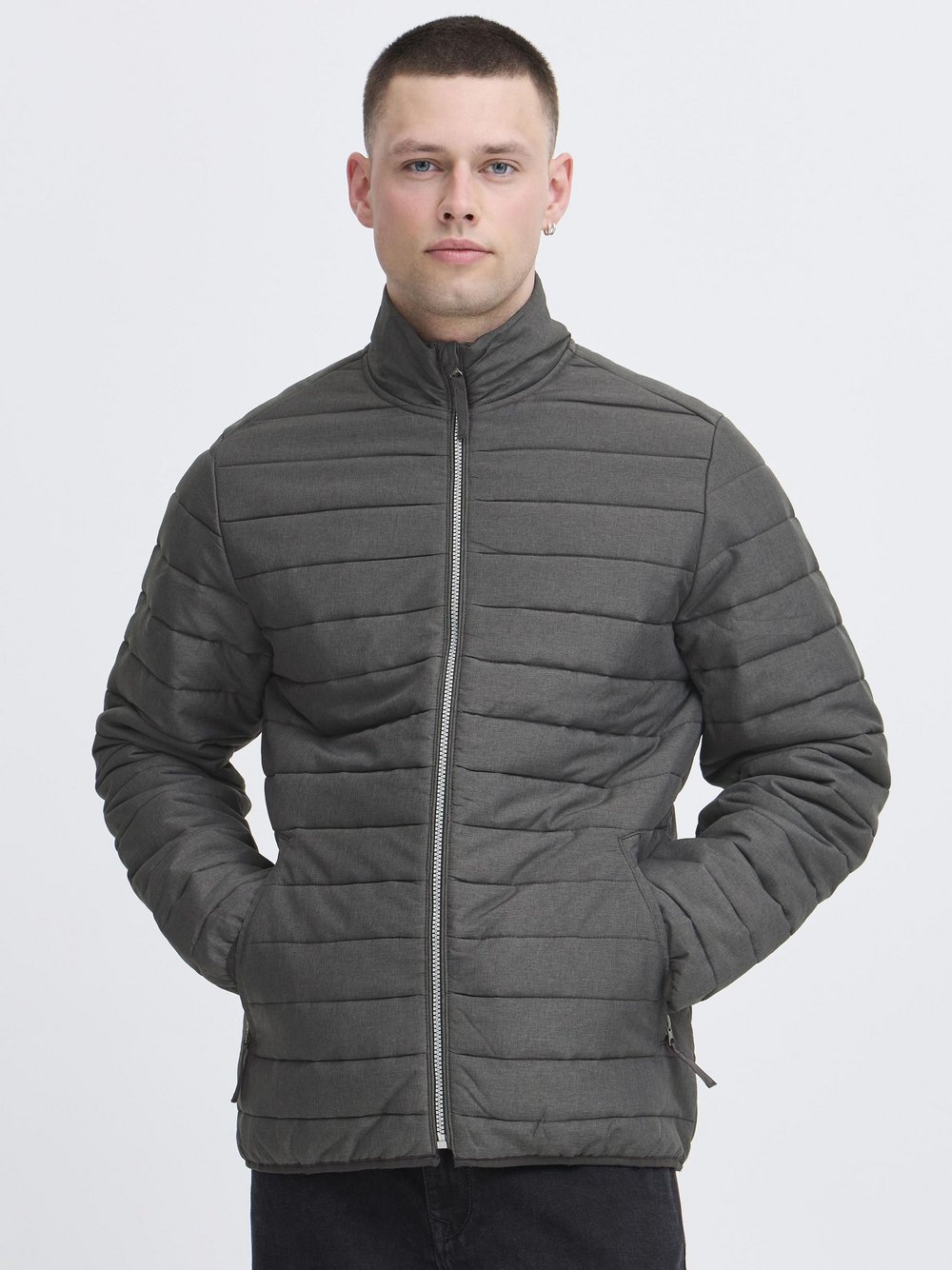 Thumbnail - BLEND Steppjacke Herren schwarz meliert, M
