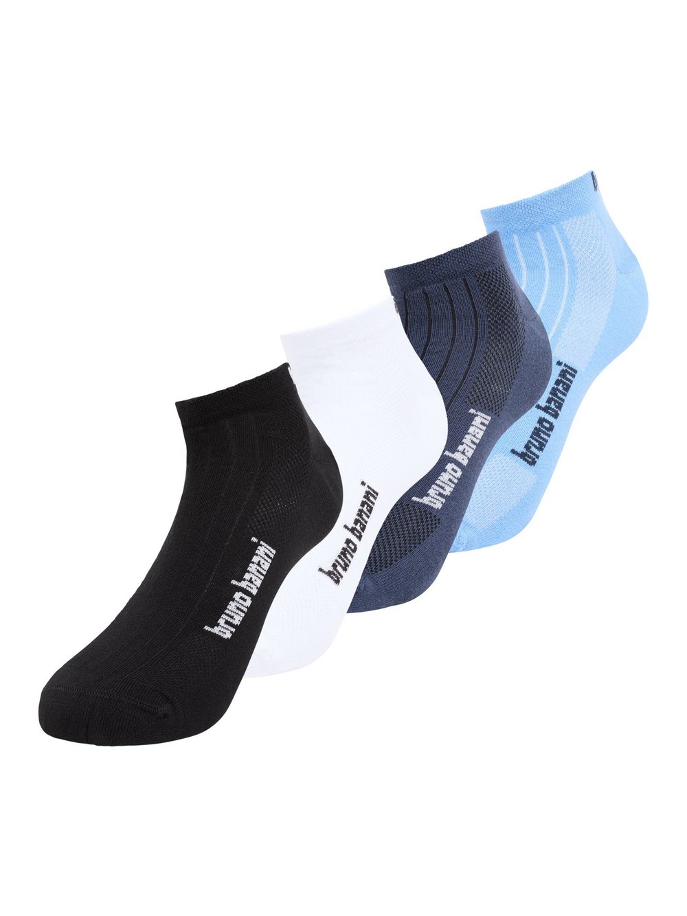 Bruno Banani Sneakersocken Herren Baumwolle weiß, 43-46