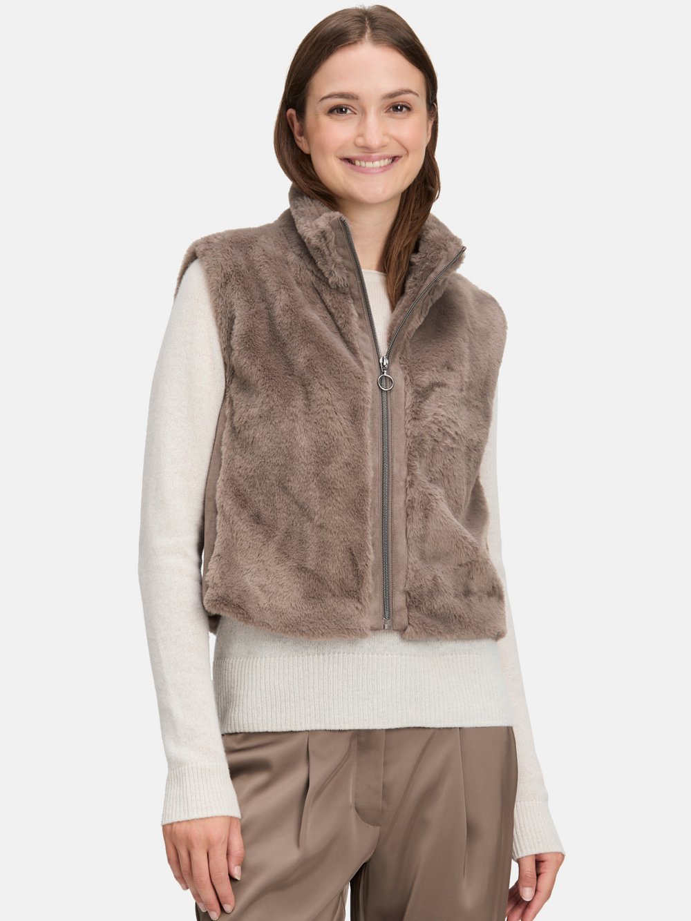 Betty Barclay Plüschweste Damen braun, 38