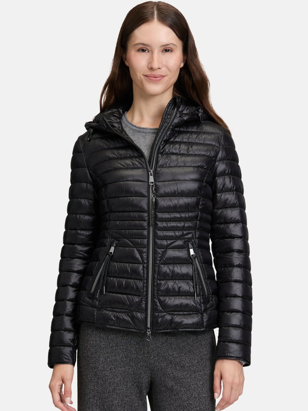 Cartoon Steppjacke Damen Polyamid schwarz, 36