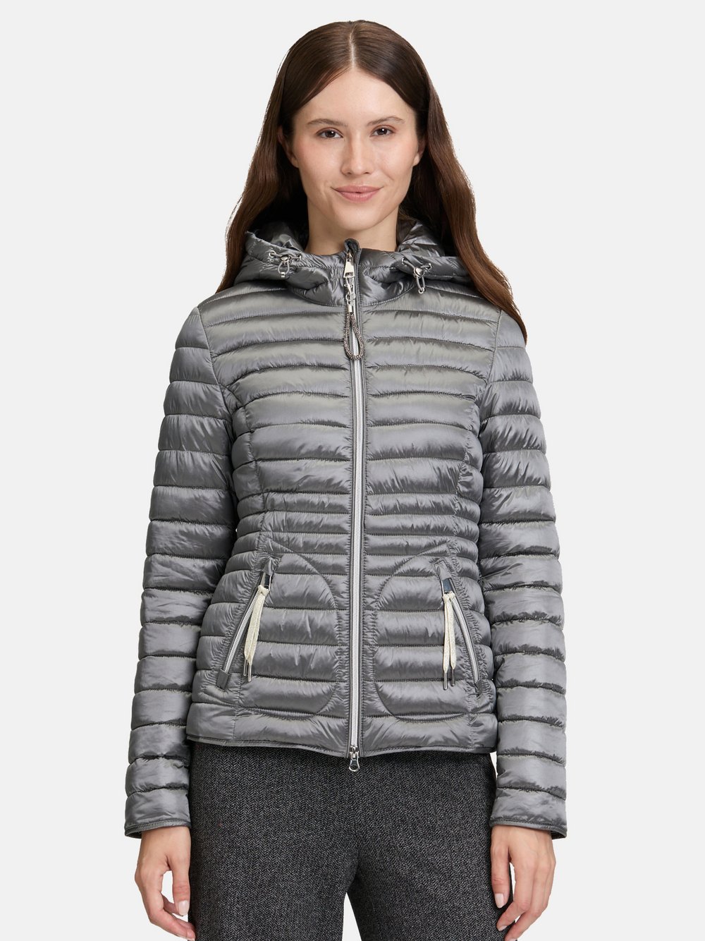 Thumbnail - Cartoon Steppjacke Damen Polyamid grau, 38