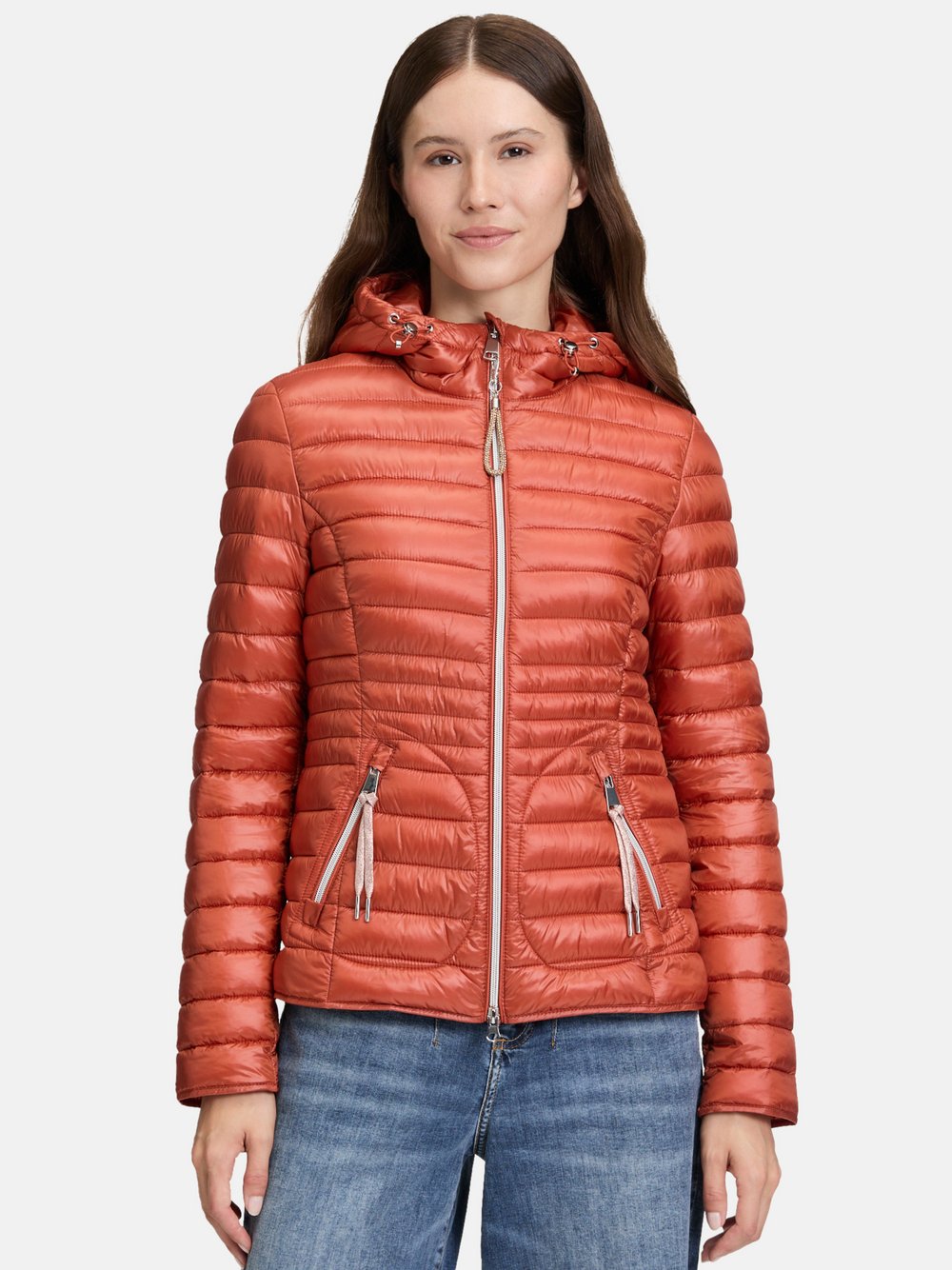 Cartoon Steppjacke Damen Polyamid orange, 38