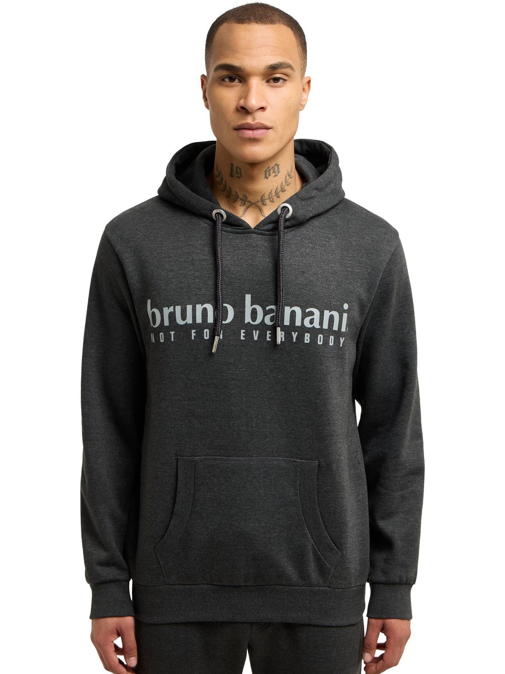 Thumbnail - Bruno Banani Hoodie  Herren grau bedruckt, L