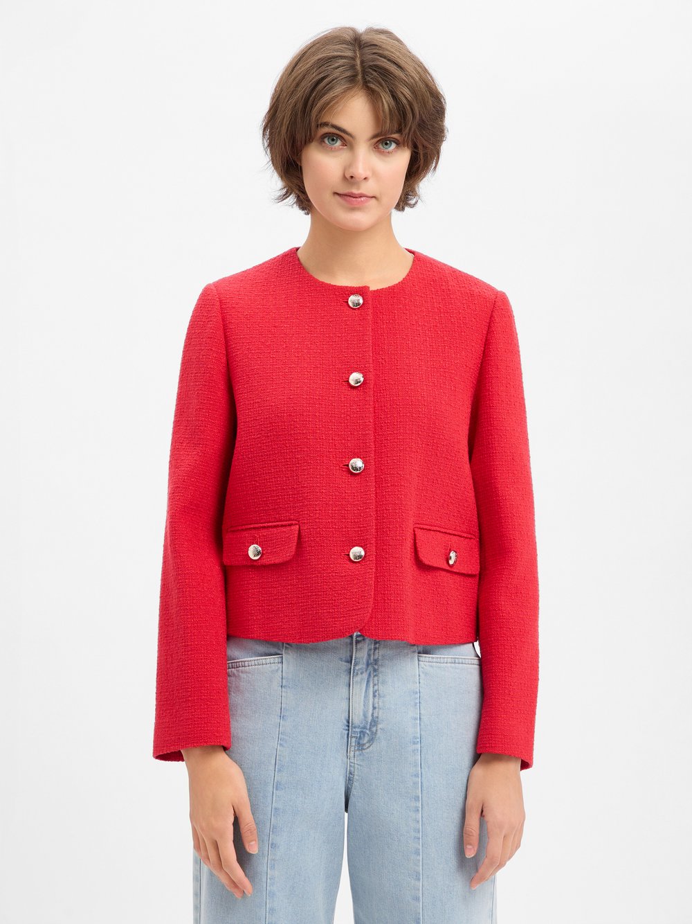JOOP! Kurzblazer Damen Baumwolle rot, 38