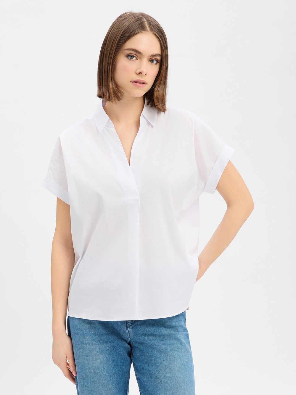 Thumbnail - JOOP! Blusenshirt Damen Baumwolle (100%) weiß, 36