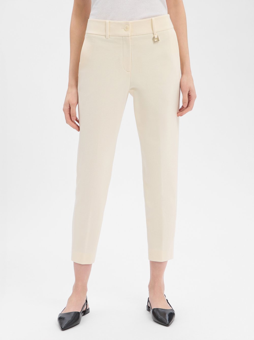JOOP! Baukasten-Stoffhose Damen Viskose beige, 34
