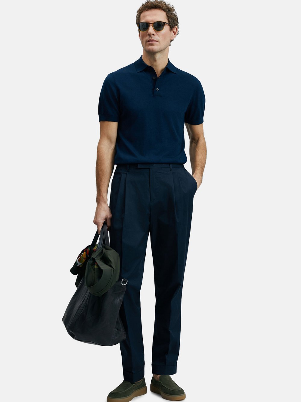 Lufian Poloshirt Herren blau, S