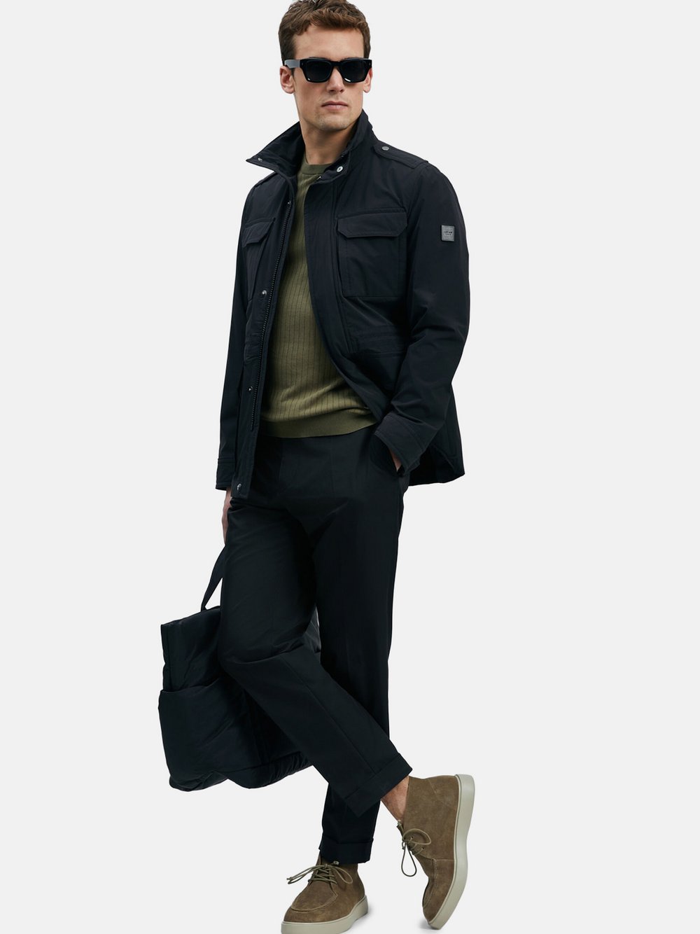 Lufian Jacke Herren schwarz, 48