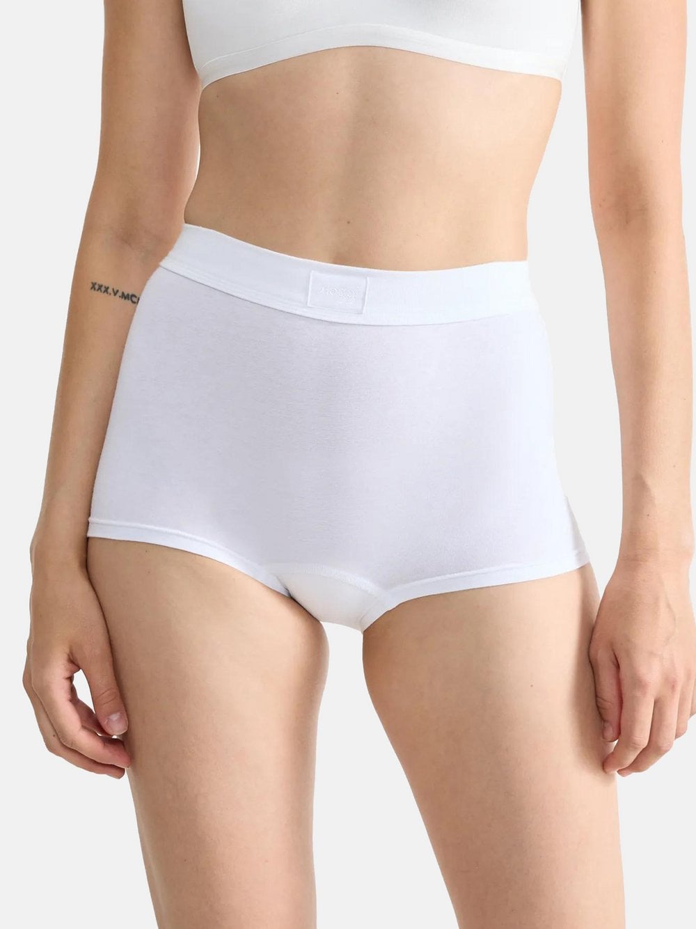 sloggi Short Slip Damen Baumwolle weiß, 46