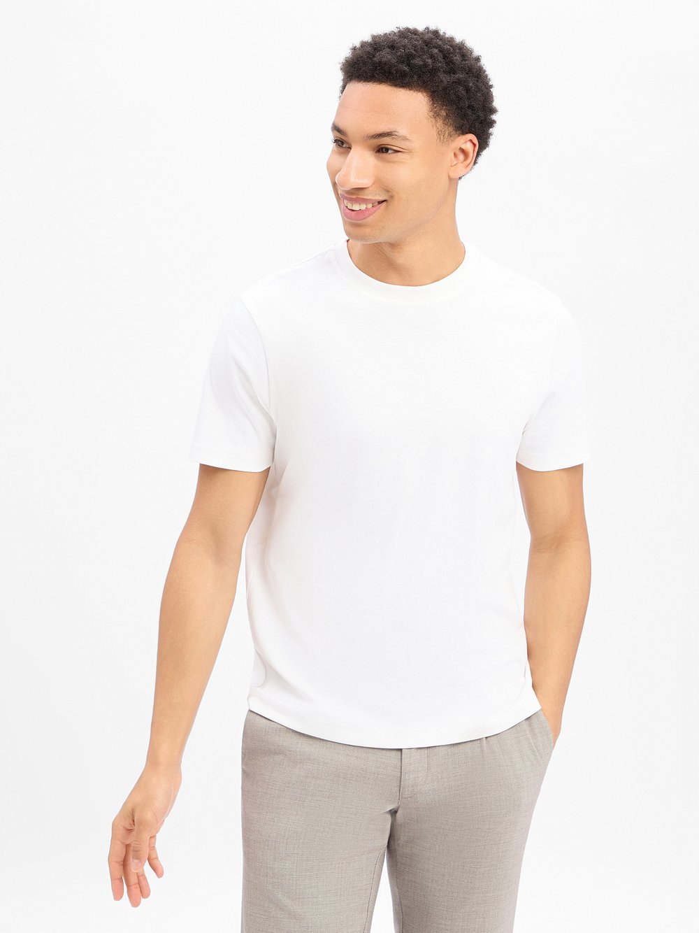 JOOP! T-Shirt Herren Baumwolle (100%) weiß, L