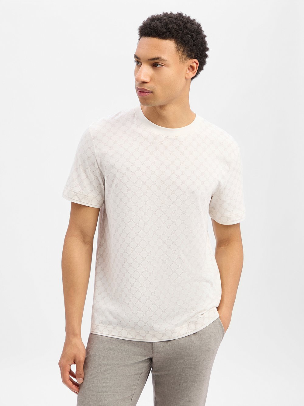 JOOP! T-Shirt Herren Baumwolle mehrfarbig gemustert, XXL