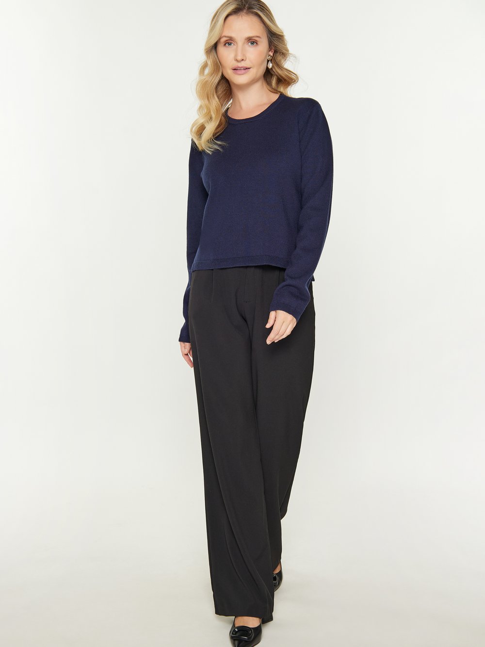 Usha Pullover Damen Viskose blau, XS/S