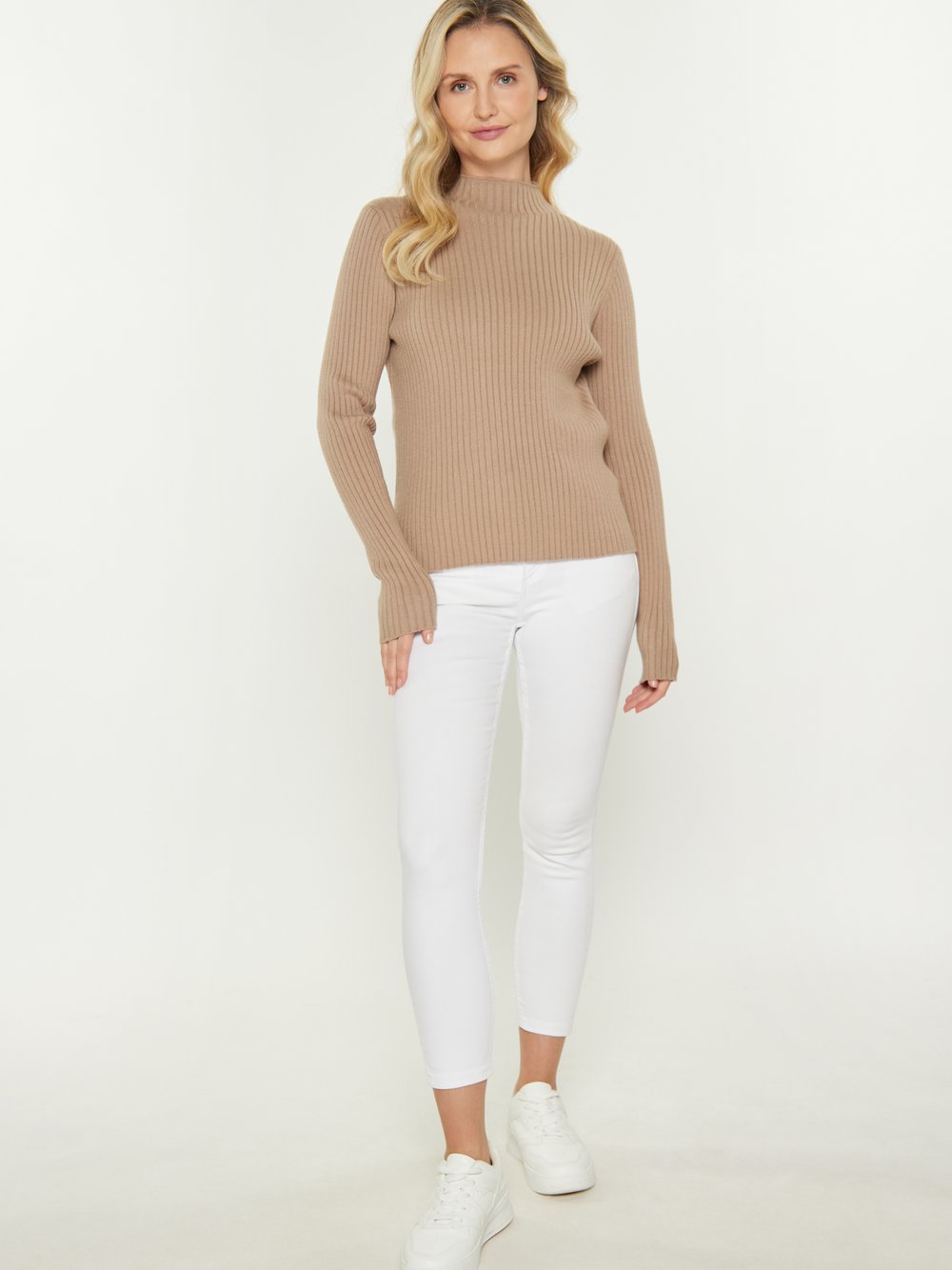 Usha Pullover Damen Viskose beige, M/L