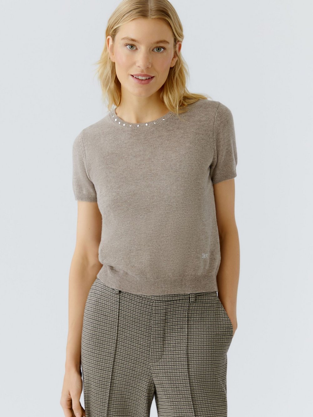 Thumbnail - Oui Pullover Damen Polyamid braun, 40