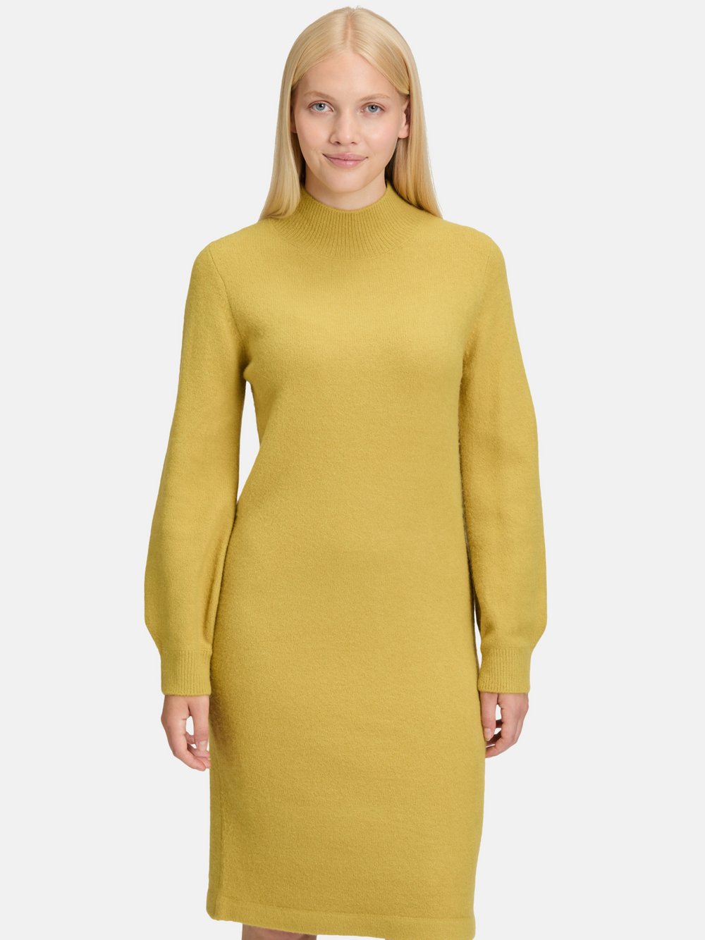 Cartoon Strickkleid Damen gelb, 40