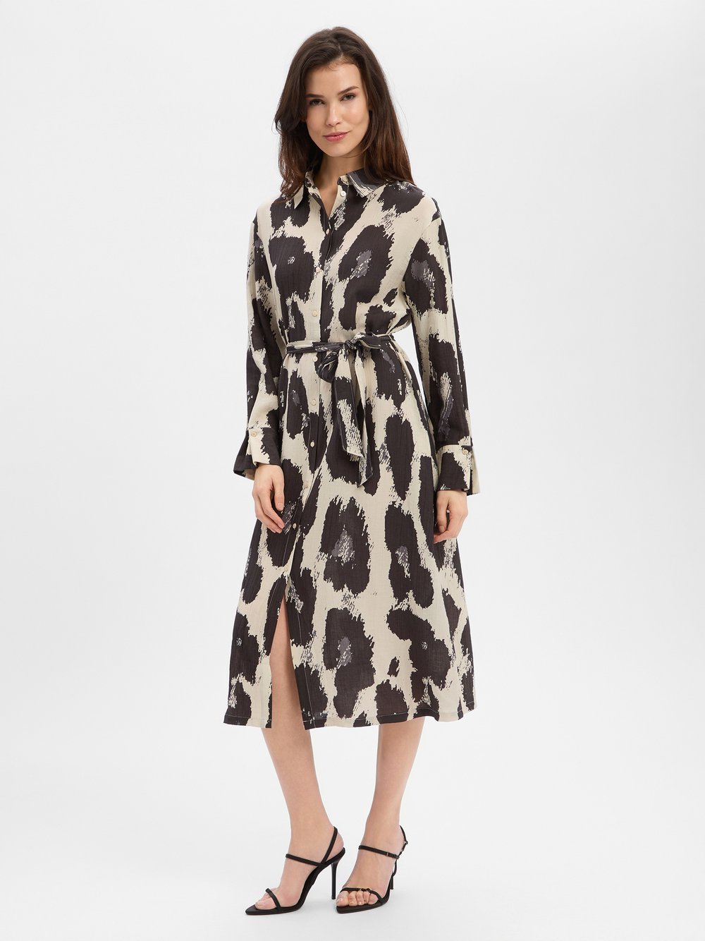 Thumbnail - Msch Copenhagen Kleid Damen Viskose mehrfarbig gemustert, M