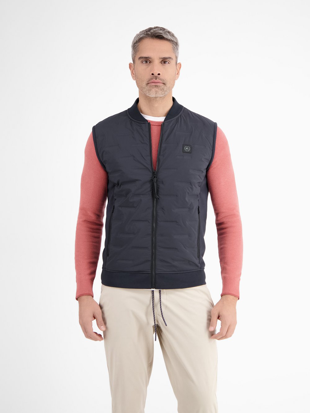 LERROS Steppweste Herren Baumwolle blau, L