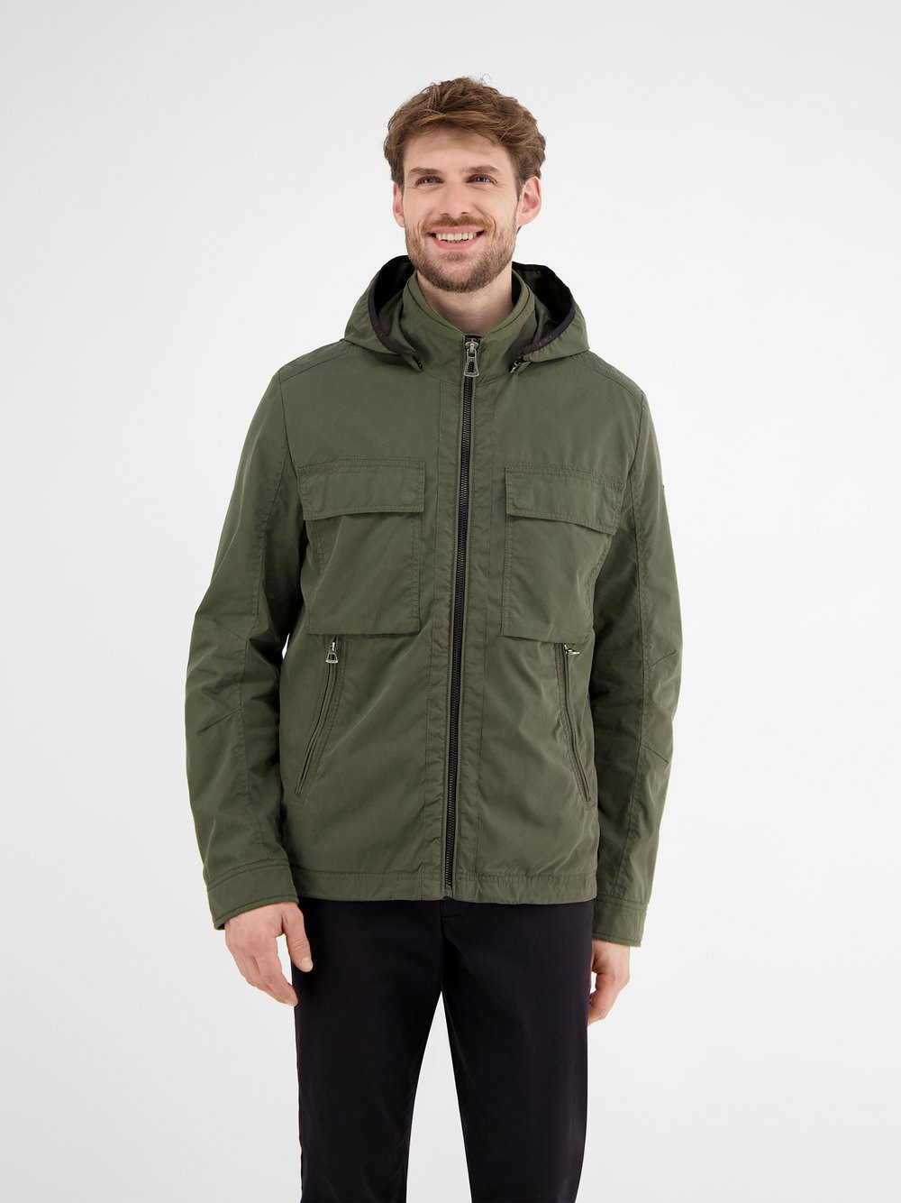 LERROS Outdoorjacke Herren Baumwolle grün, XXL