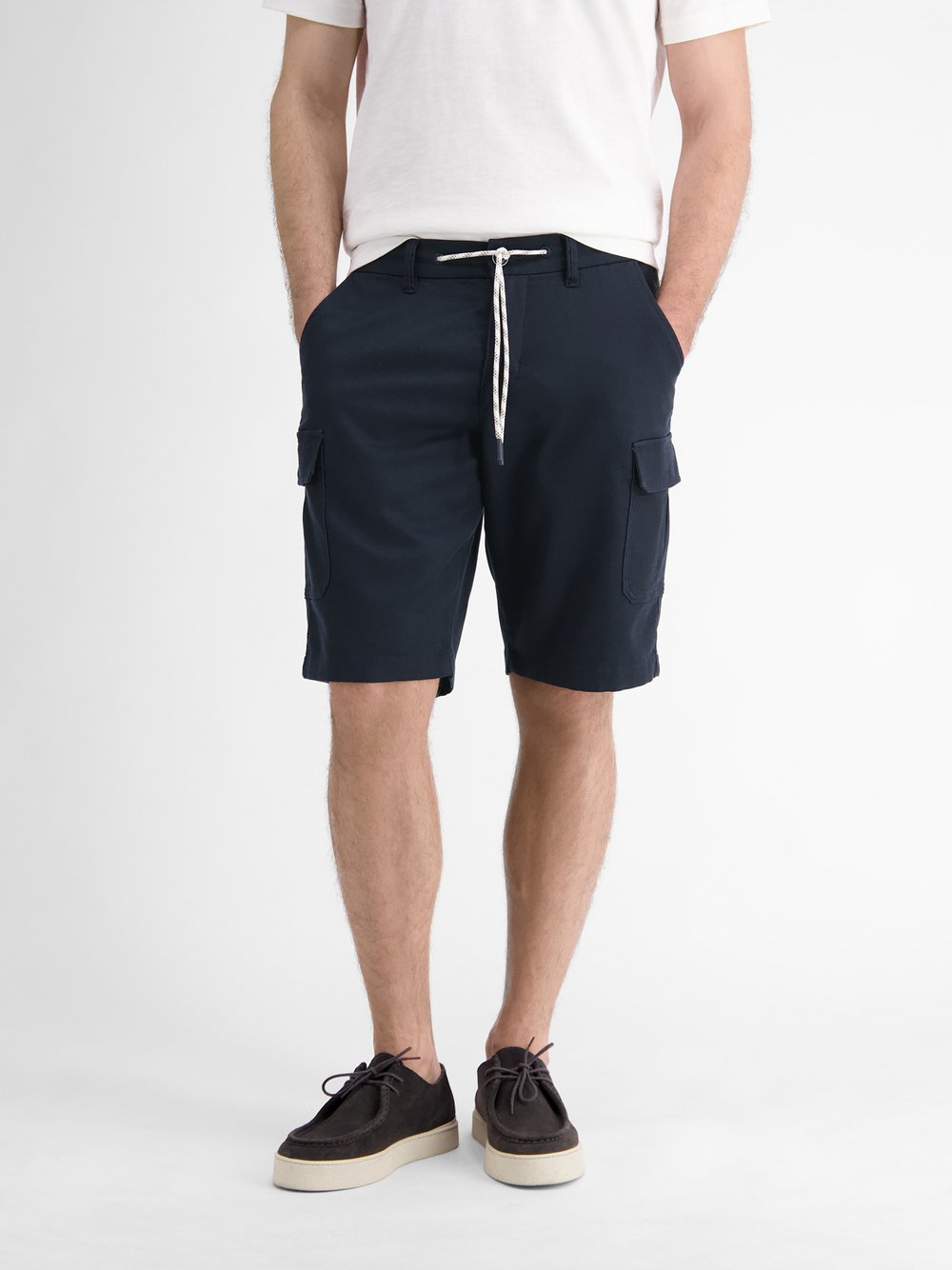 Thumbnail - LERROS Cargobermudas Herren Lyocell blau, 31