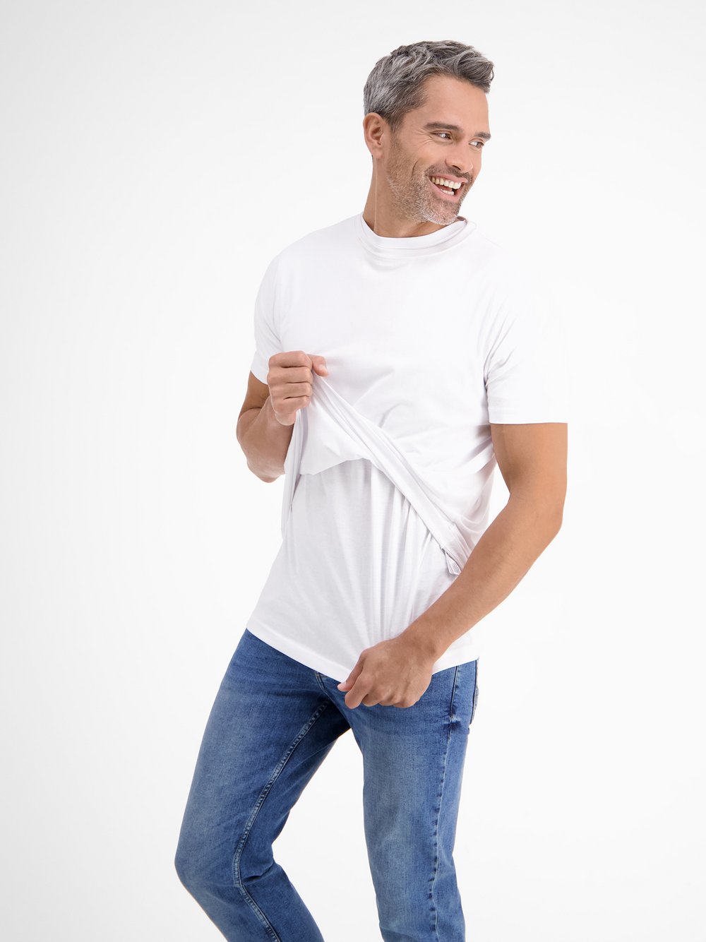 LERROS T-Shirt Doppelpack Herren Baumwolle mehrfarbig, M