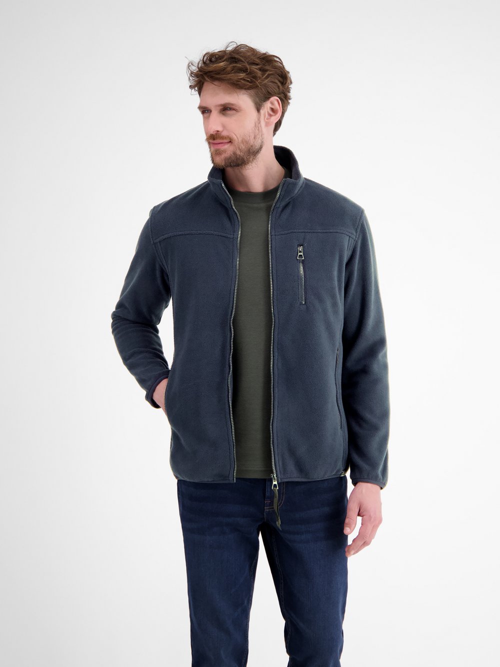 LERROS Sweatjacke Herren blau, XXXL
