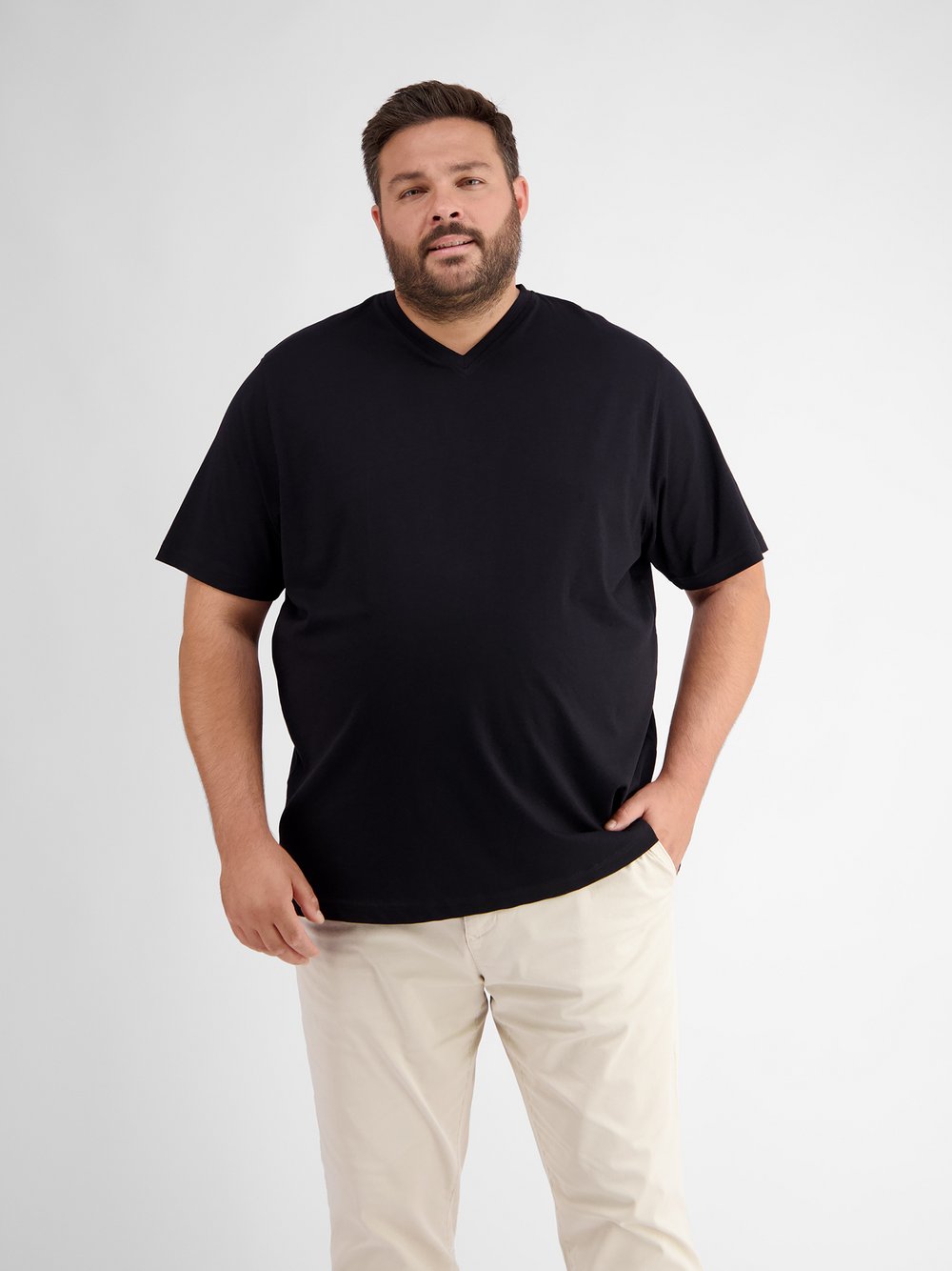 LERROS T-Shirt Herren Baumwolle schwarz, 6XL