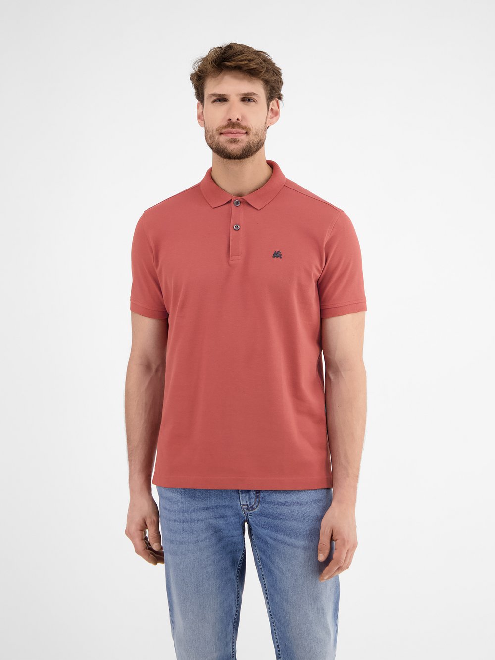 LERROS Poloshirt Herren Baumwolle rosa, M