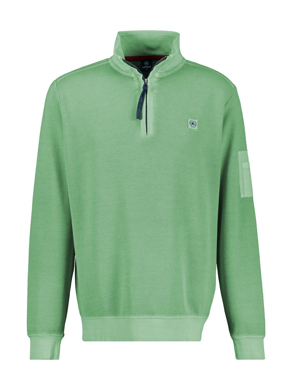 LERROS Sweatshirt Herren Baumwolle grün gemustert, XL
