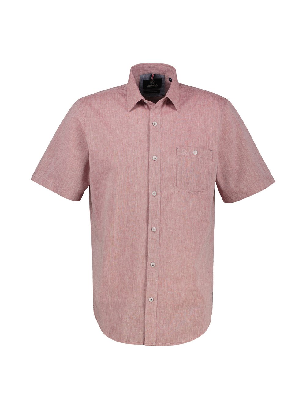 Thumbnail - LERROS Kurzarmhemd Herren Regular Fit Baumwolle rosa, 6XL