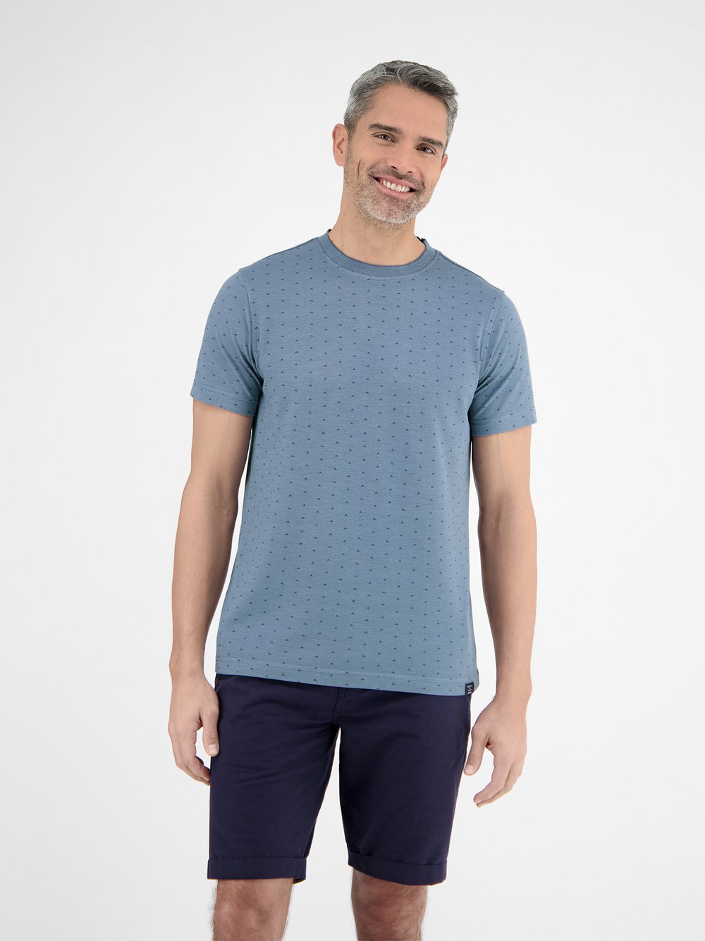 LERROS T-Shirt Herren Baumwolle blau, XXXL