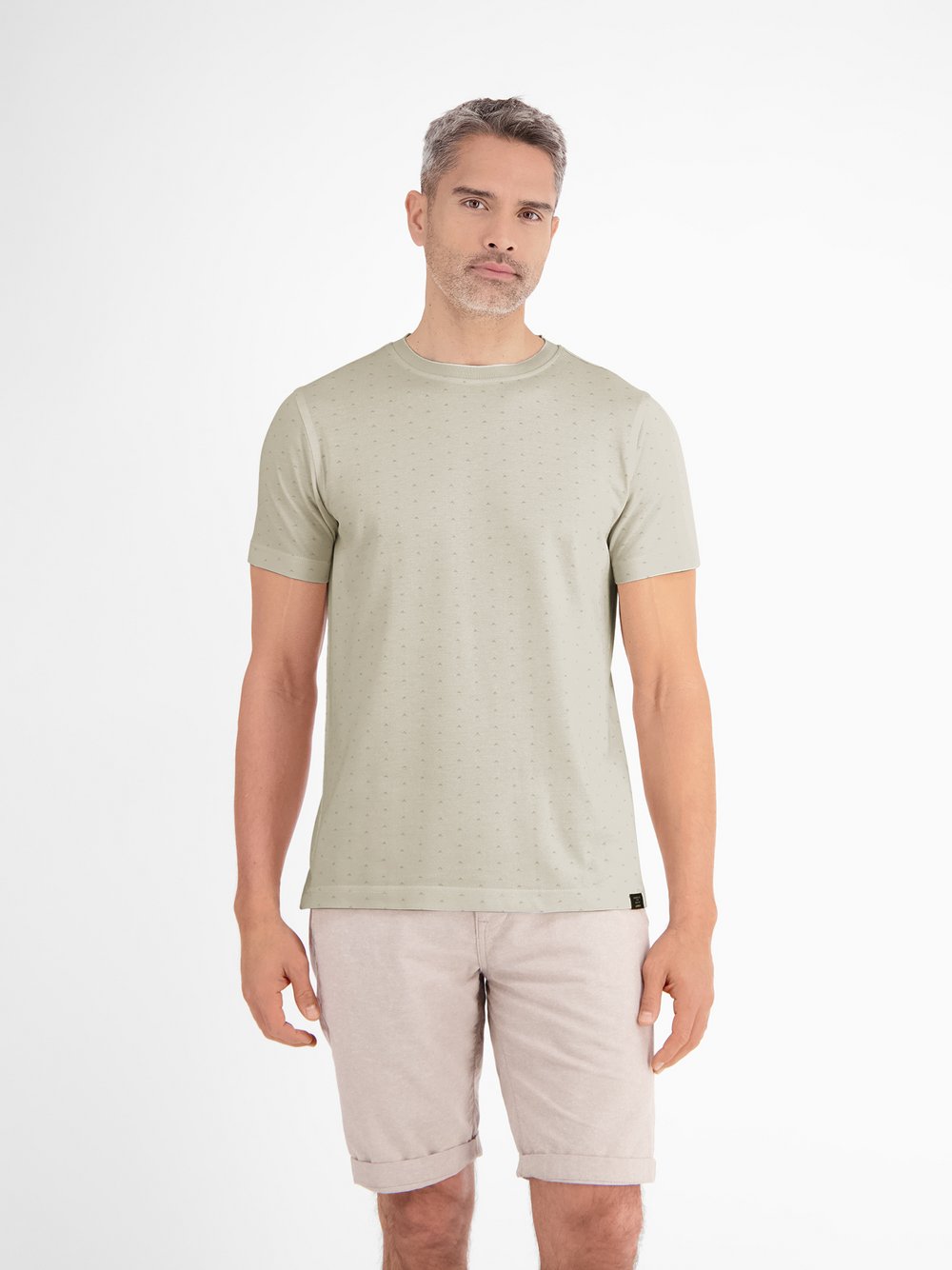 LERROS T-Shirt Herren Baumwolle weiß, S