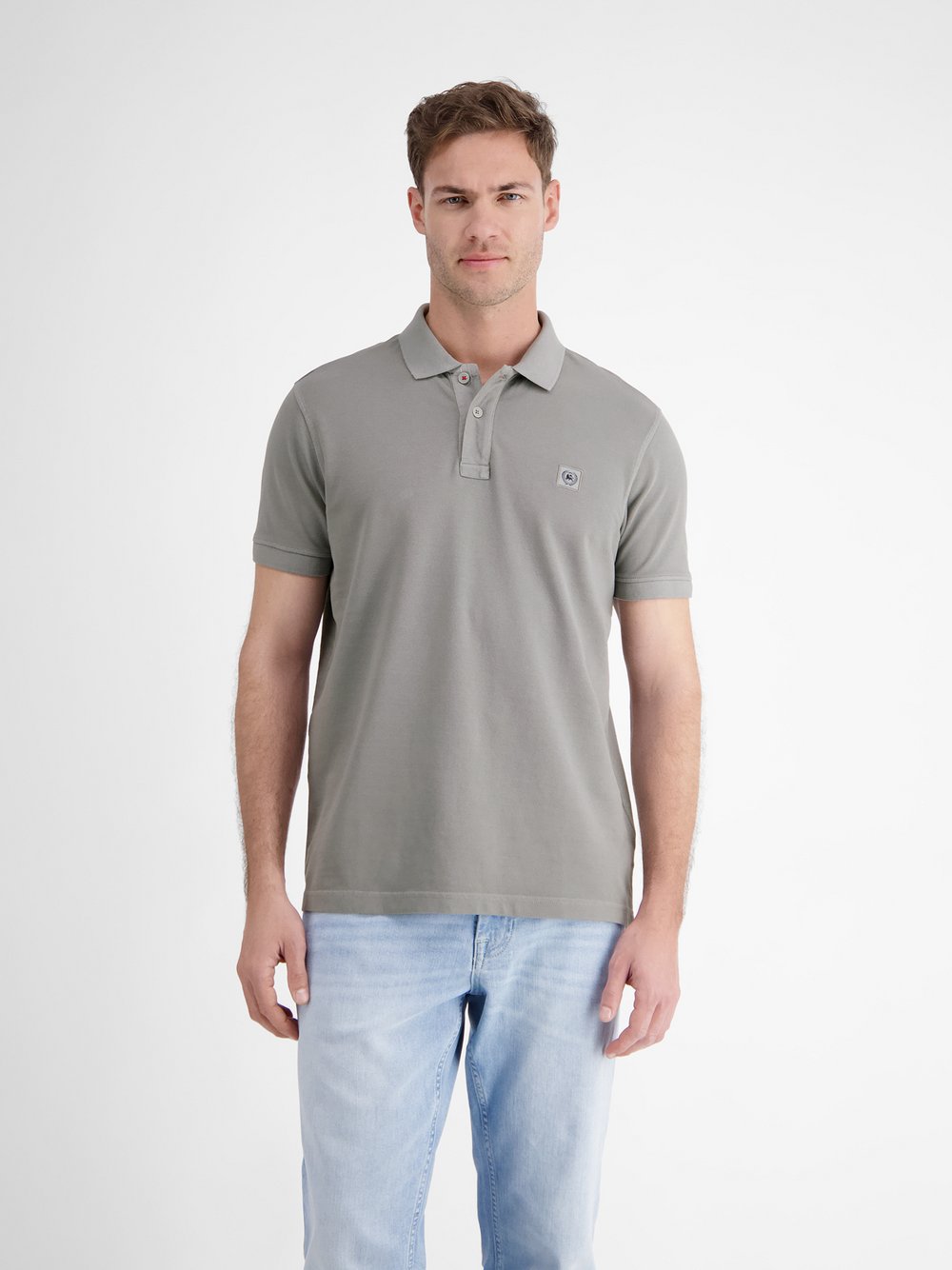 Thumbnail - LERROS Poloshirt Herren Baumwolle grau, L