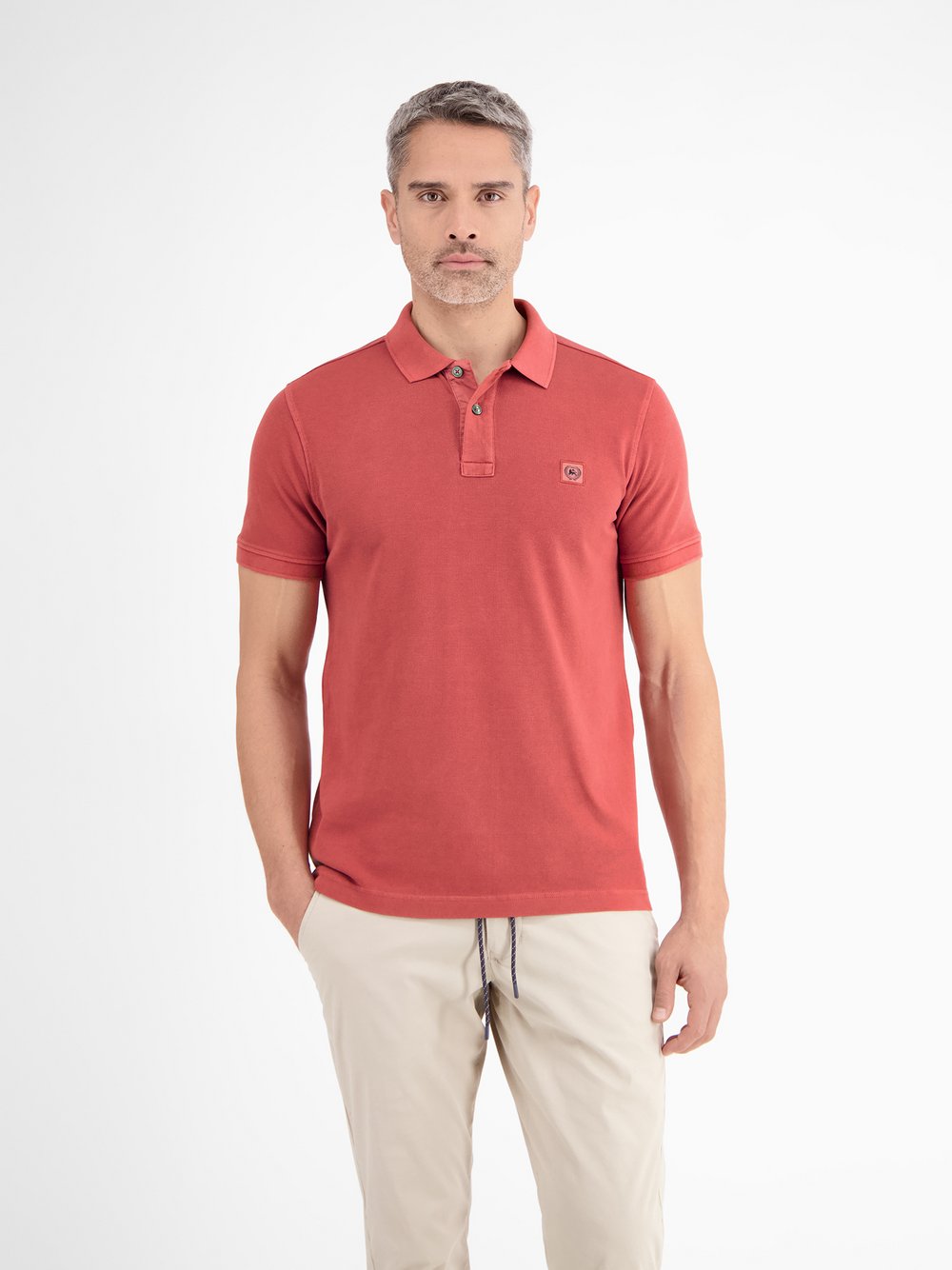 LERROS Poloshirt Herren Baumwolle rosa, S