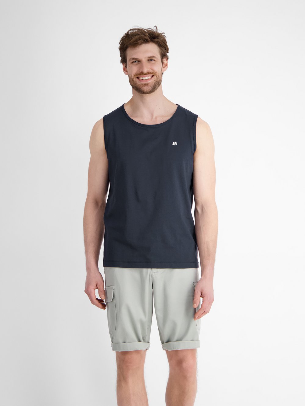 LERROS Muskelshirt Herren Baumwolle blau, XXL