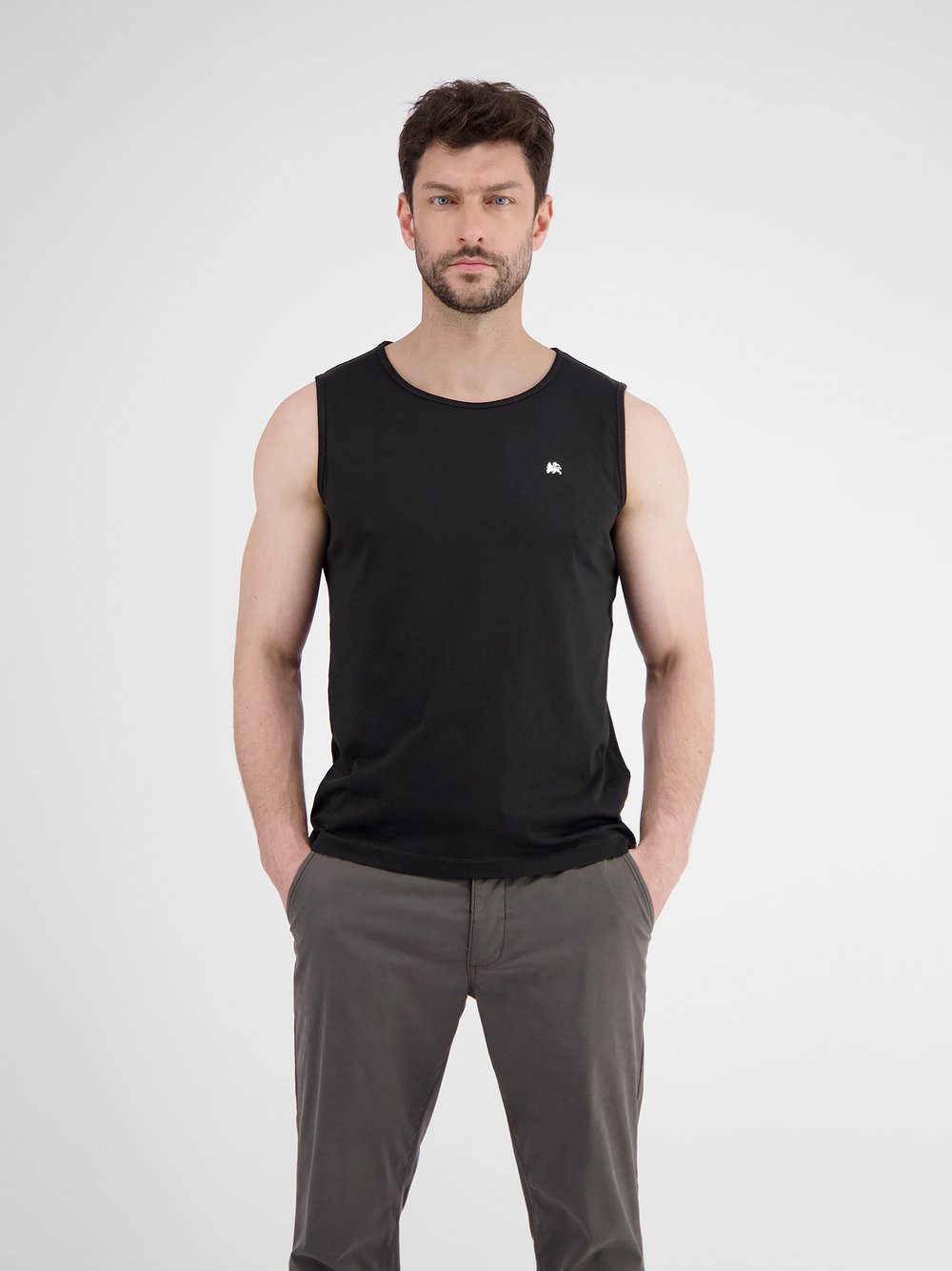 LERROS Muskelshirt Herren Baumwolle schwarz, S