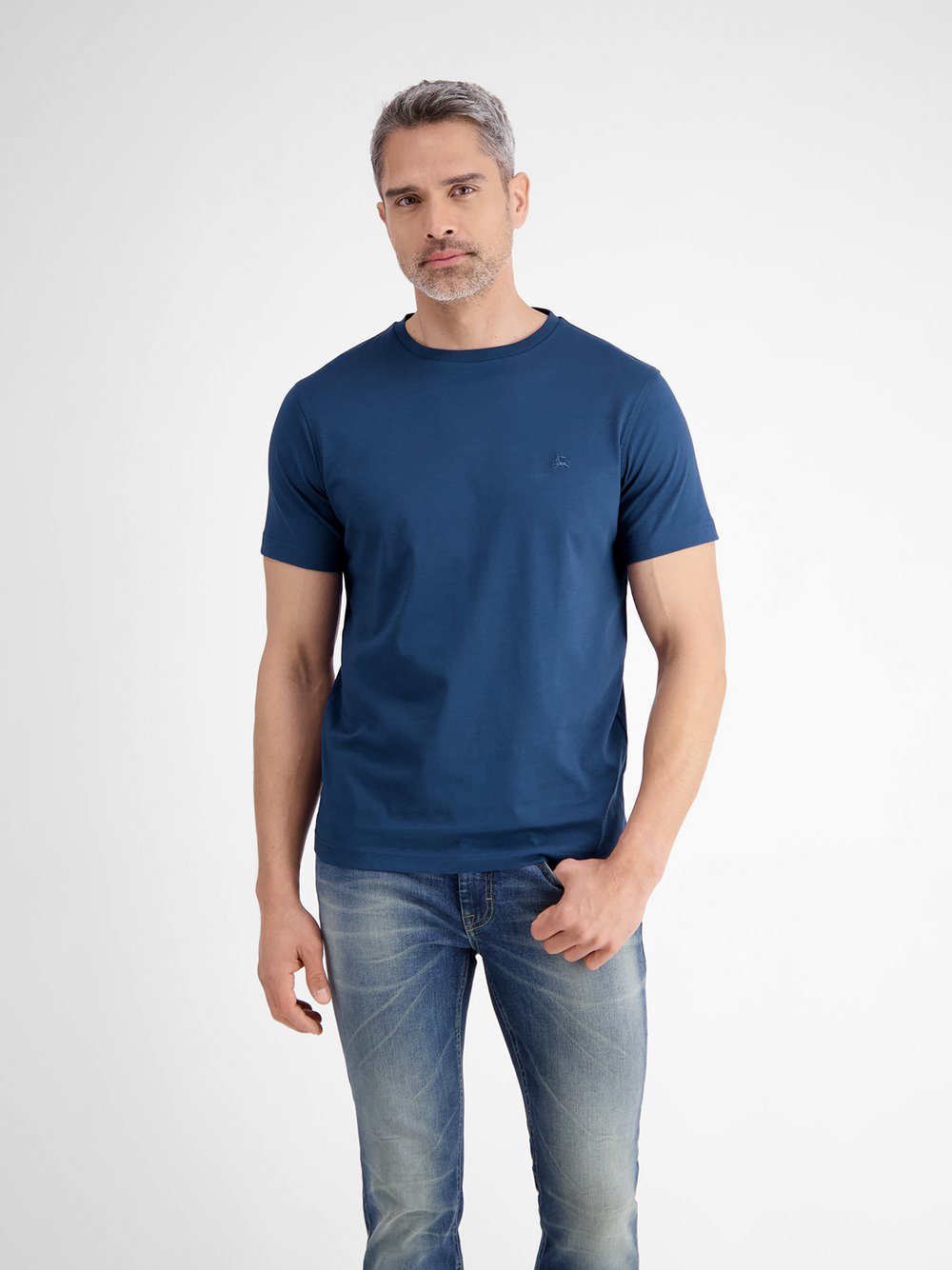 Thumbnail - LERROS T-Shirt Herren Baumwolle blau, XXXL