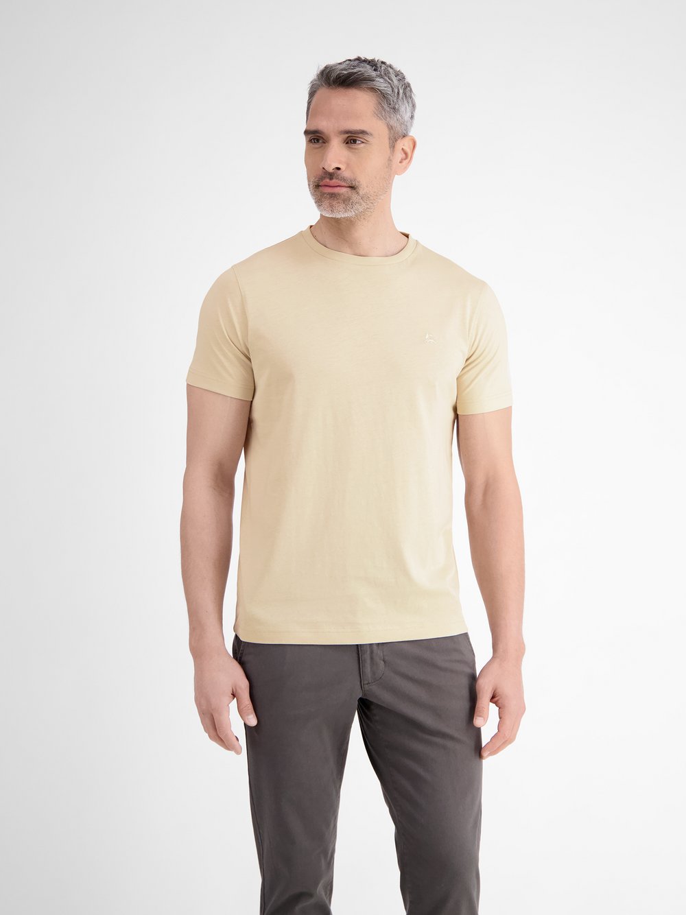 LERROS T-Shirt Herren Baumwolle weiß, XXL