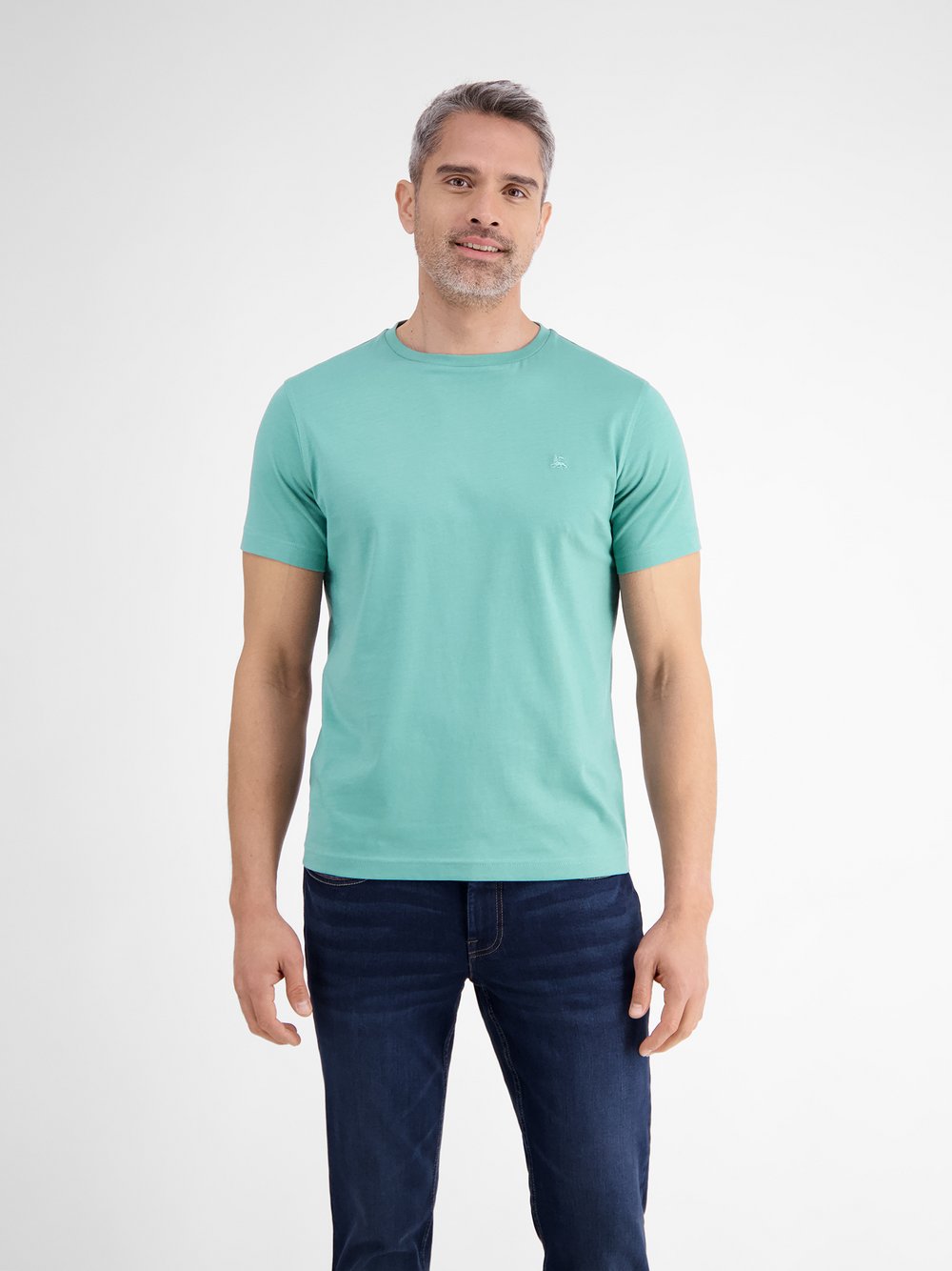 LERROS T-Shirt Herren Baumwolle blau, XL