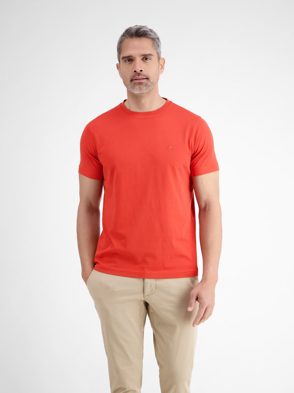 LERROS T-Shirt Herren Baumwolle rot, XXXL