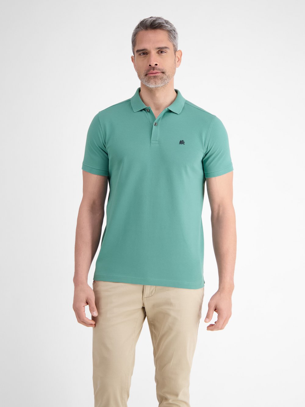 LERROS Poloshirt Herren Baumwolle blau, L