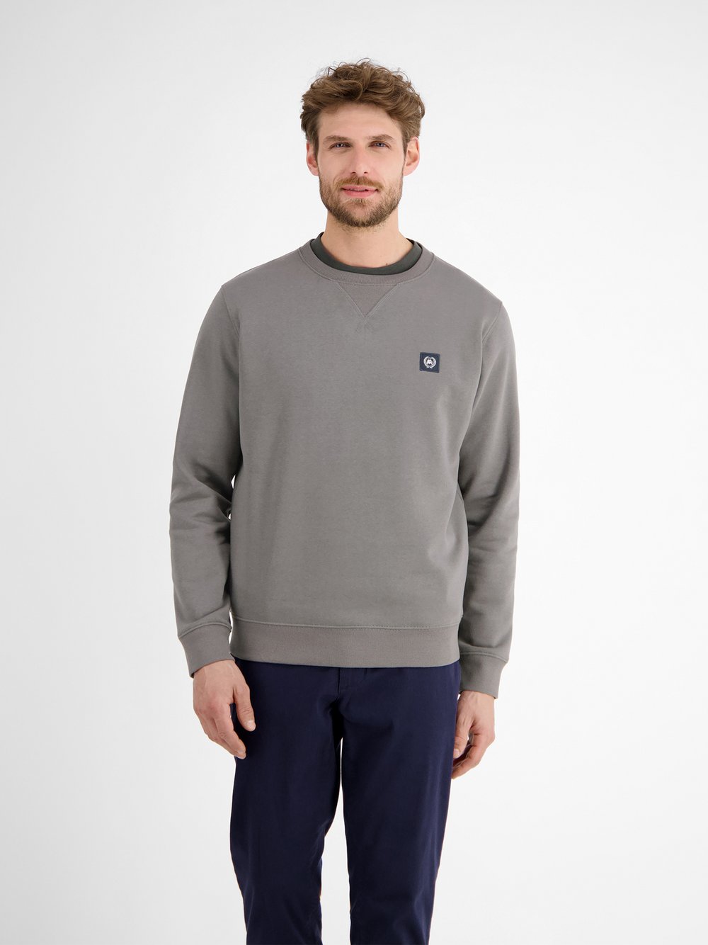 LERROS Sweatshirt Herren Baumwolle grau, XXL