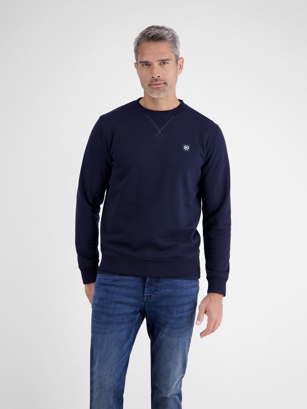 Thumbnail - LERROS Sweatshirt Herren Baumwolle blau, M